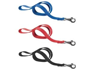 GUINZAGLI NYLON CLUB PER CANI- - cm.1,5x120 colore nero G15/120 - 2 pezzi FERPLAST