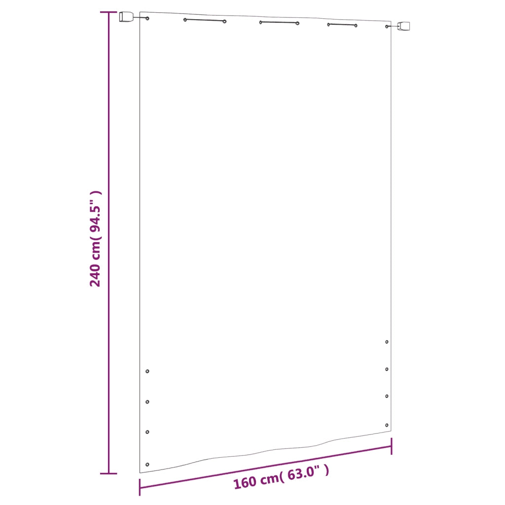 Schermo da balcone | Paravento per Balcone Verde Chiaro 160x240 cm in Tessuto Oxford