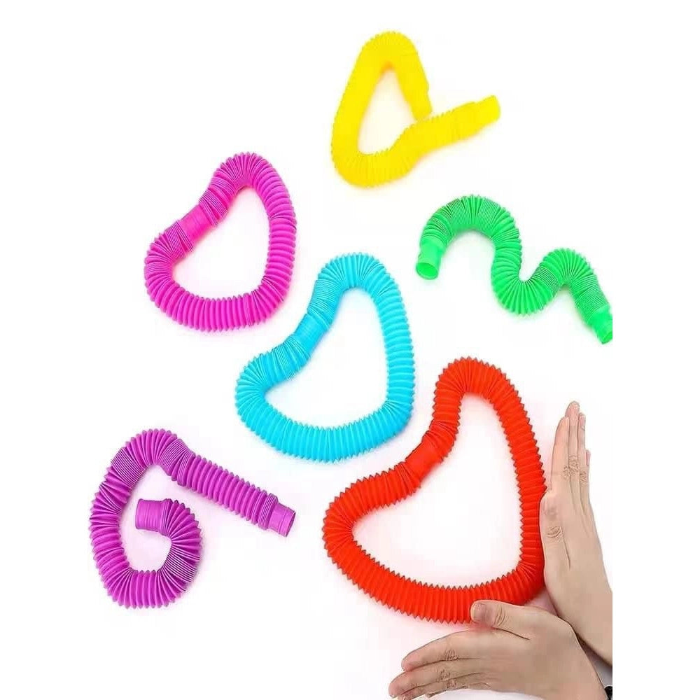 Trade Shop - Tubo Luminoso A Led Pop Antistress Giocattolo Sensoriale Per Bambini Stretch -