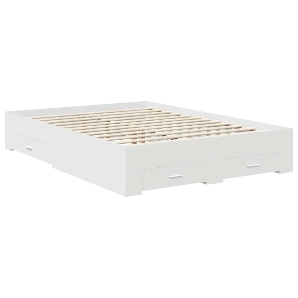 Struttura del letto Bianco 140 x 200 cm Legno multistrato 3410886