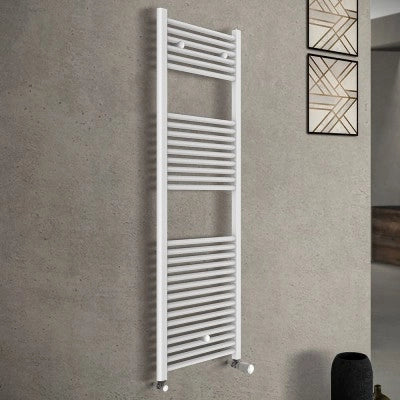 Termoarredo bagno bianco L 50x150 interasse 45 cm
