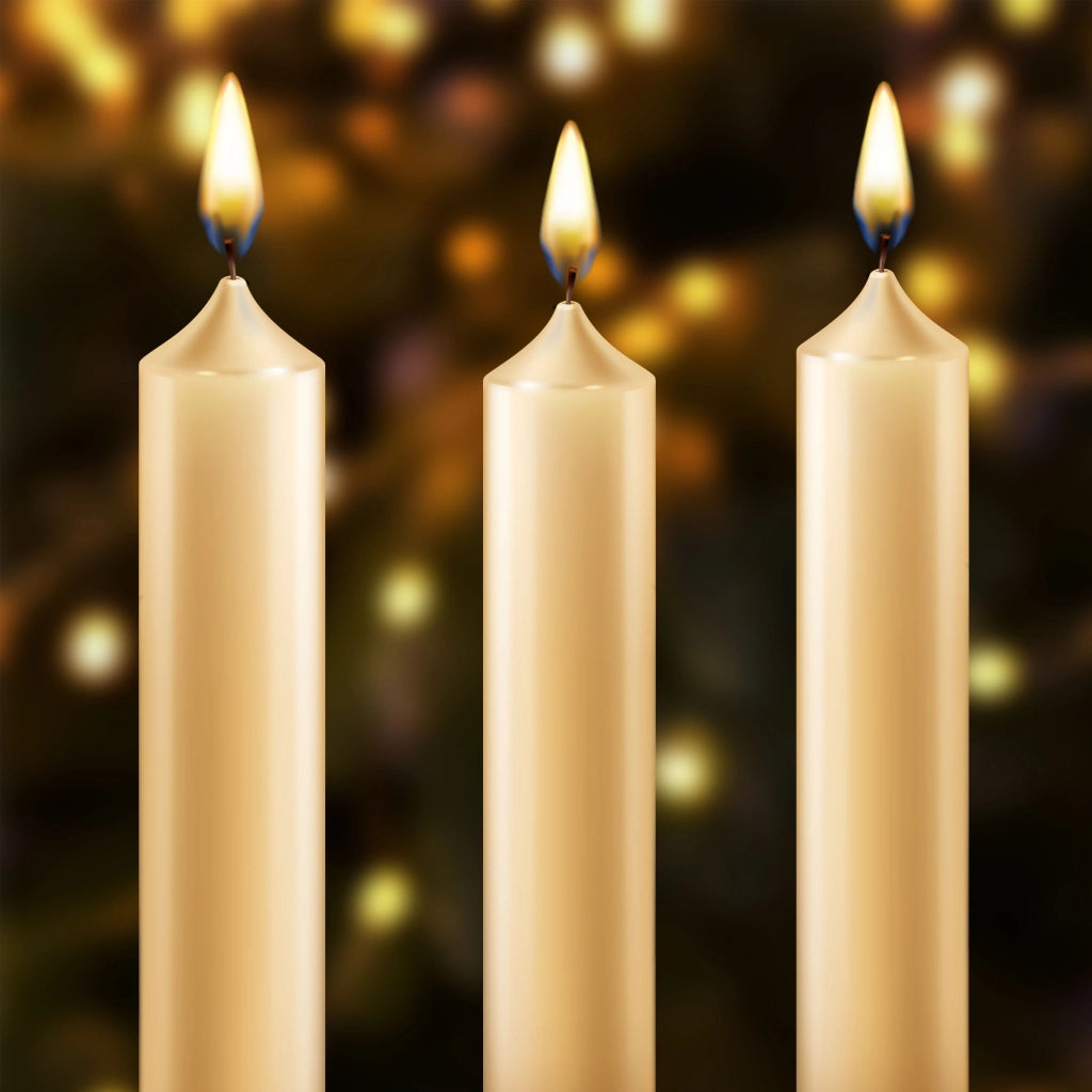 CANDELE STEARICHE IN ASTUCCIO DA 8 PEZZI