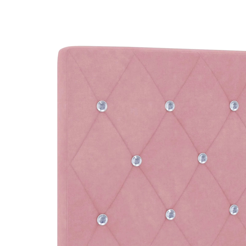 Letto con Contenitore con testiera 2 pz Rosa 3458942