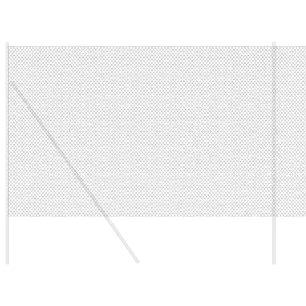 Recinzione Esagonale Grigio 1,6 x 25 m PVC 42005549