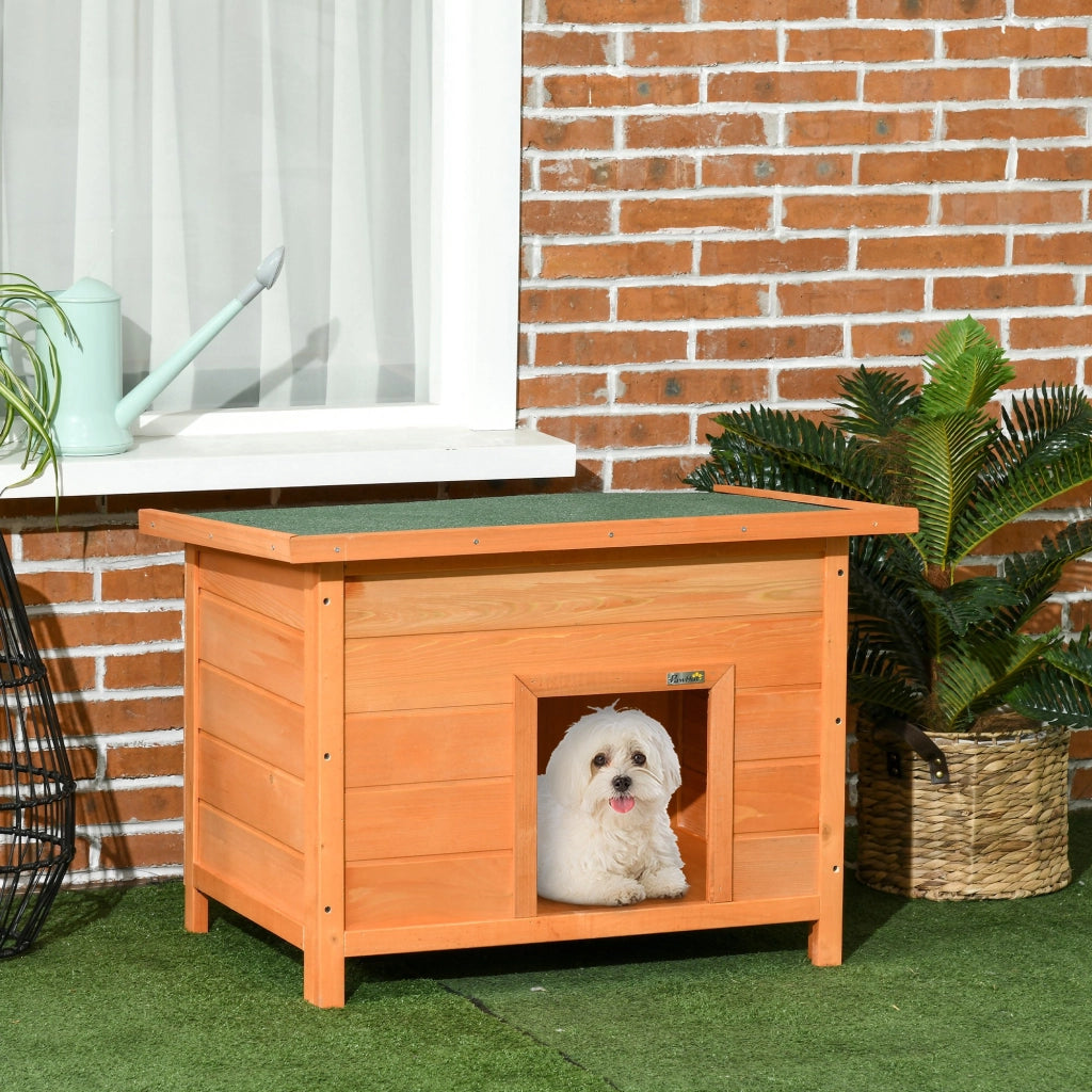 Cuccia per cani gatti in legno massello di pino ¨C Xylo ¨C tetto apribile bitumato 85x58x58 cm