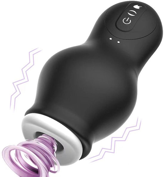 Trainer Vibrante Assorbimento di Vibrazioni Esercizio di Sensibilità Rifornimenti Erotici per Adulti - Nero