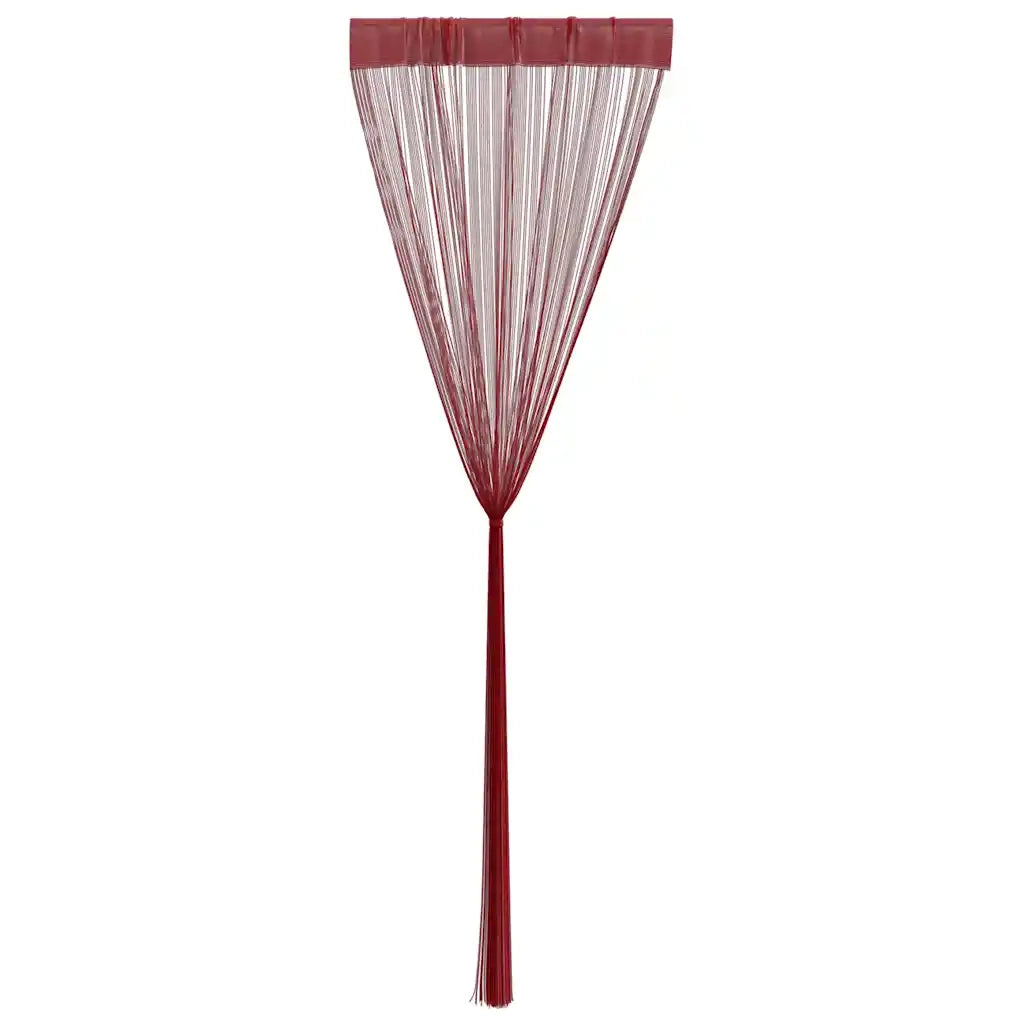 Tende a Filo 2 pz 140x250 cm Rosso Bord¨°