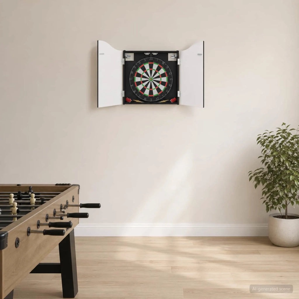 Armadio per Dartboard Nero 56 x 12 x 63 cm Legno ingegnerizzato 8006652