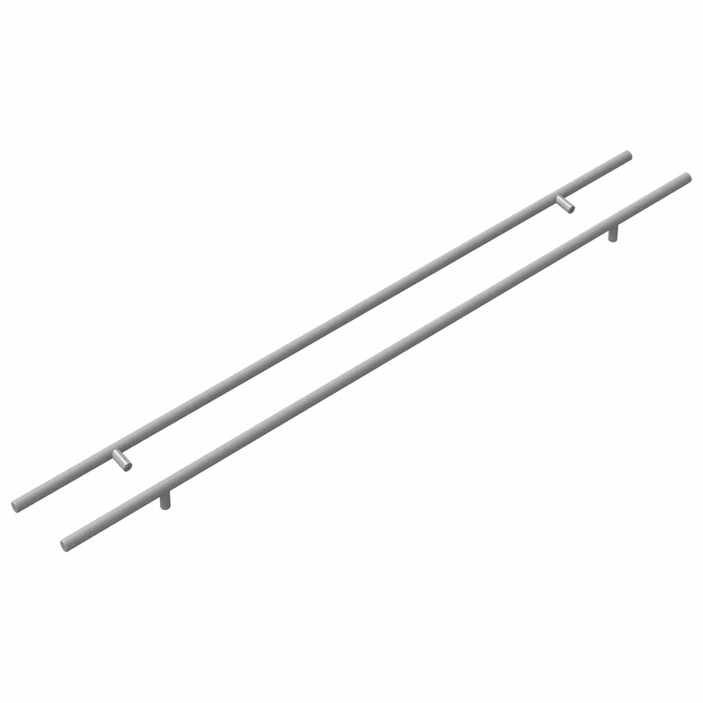 Maniglia per Armadio 2 pz Argento 800 mm Acciaio inossidabile 864739