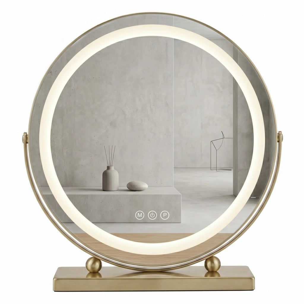 Specchio Led Make-up L.gold 40 Cm