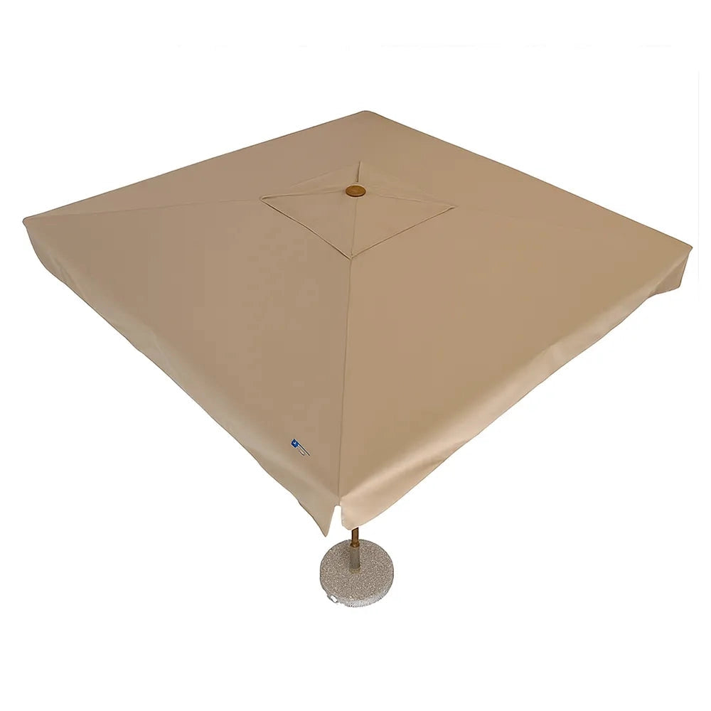 Ombrellone 3x3 per esterni Vomero - Beige/Legno Rovere