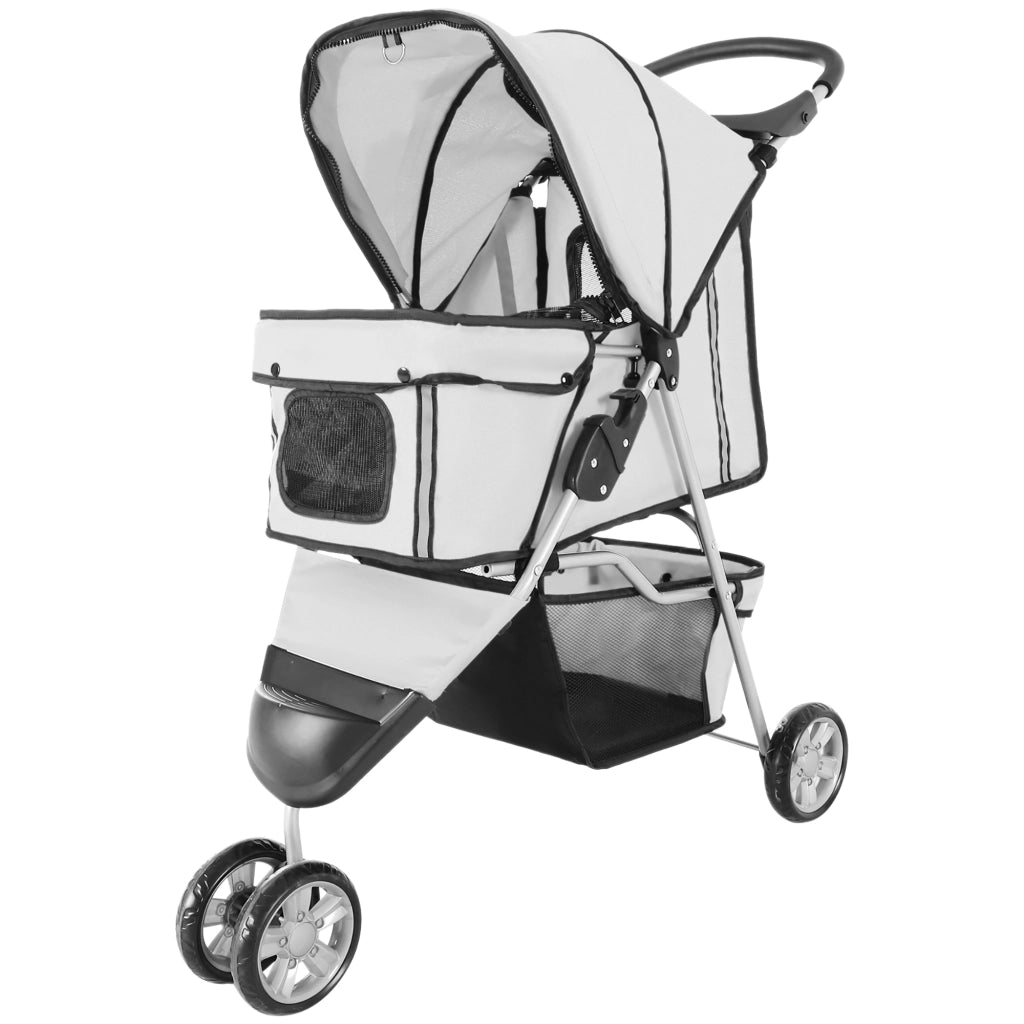 Carrozzina per Cani Pieghevole ¨C Minimal ¨C Grigio