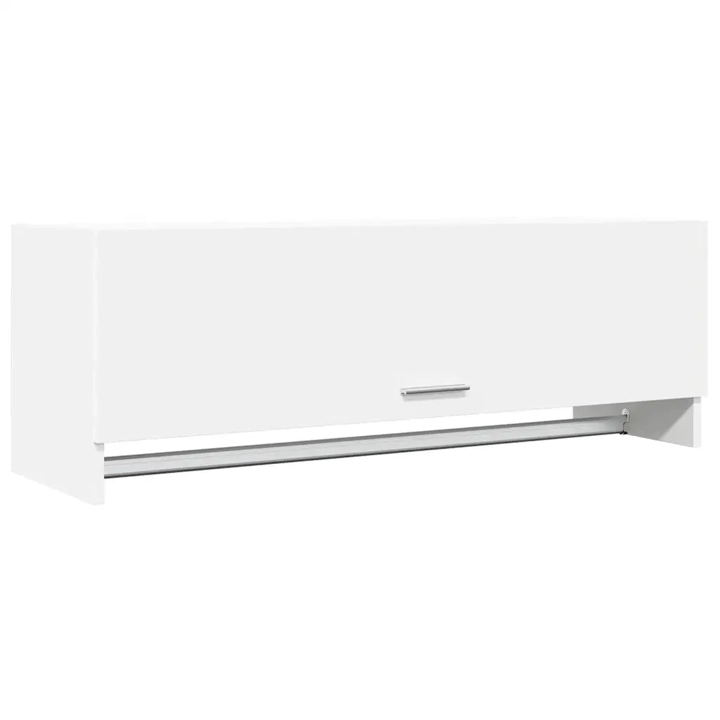Armadio Bianco 100x32,5x35 cm in Legno Multistrato 808233