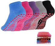 Calze Antiscivolo - 5 Paia - Calze per Yoga/Pilates - Calze Antiscivolo per Danza - Calze di Cotone - Per Signora/Signore - Adatti allo Sport/Fitness - Calze per Yoga