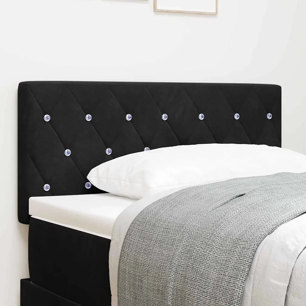 Testiera | Testata LED con strisce LED con Testiera | Testata Nero 90 cm Velluto