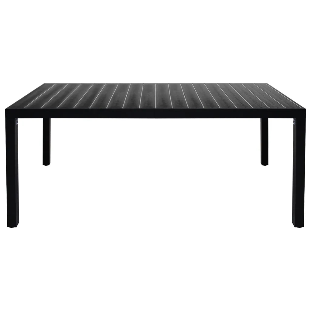Set da Pranzo da Giardino 9 pz Nero e Marrone 3060087