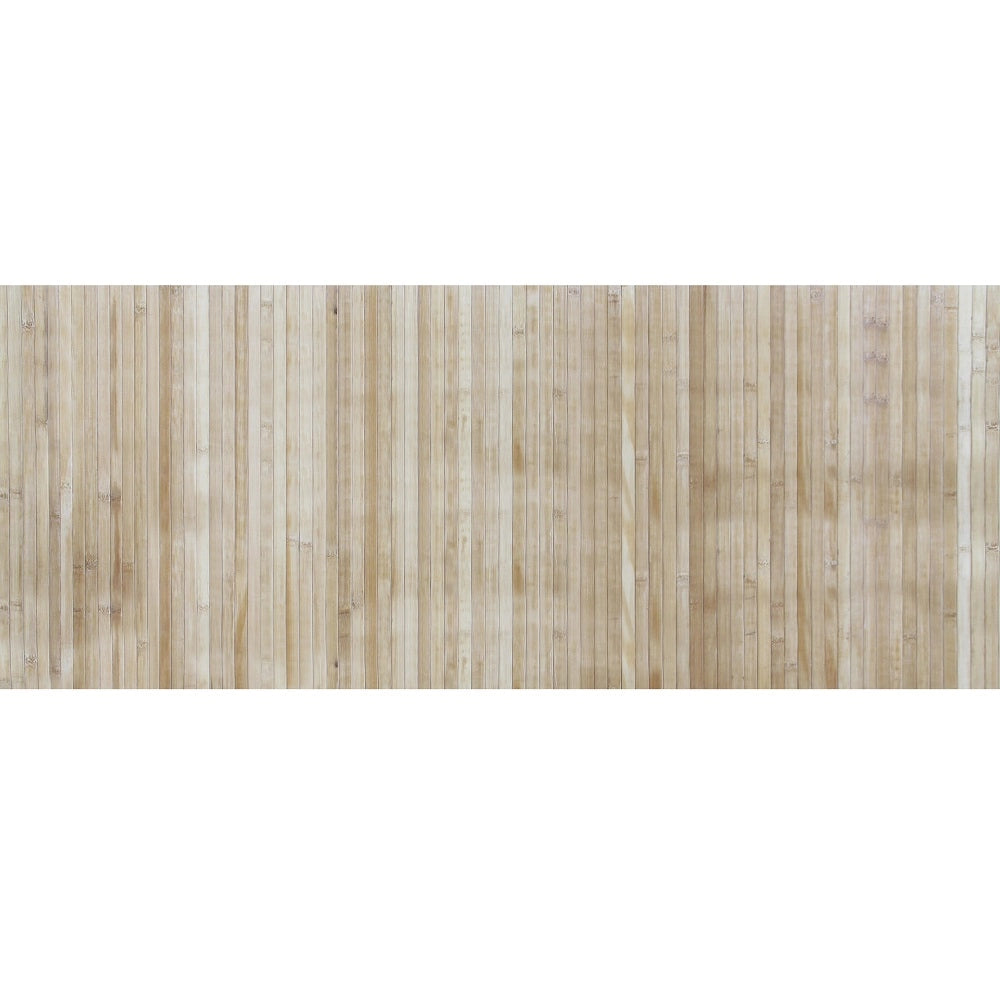 Tappeto Passatoia In Vero Bamboo Tappeto Cucina Ingresso In Legno Antiscivolo Aderente Lavabile E Antimacchia Tagliabile  - Naturale - 50x300 cm