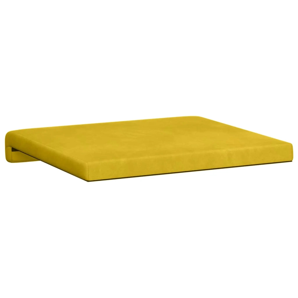 Cuscino per panchina 4 pcs Velluto Giallo Profondità 35 cm 42043105