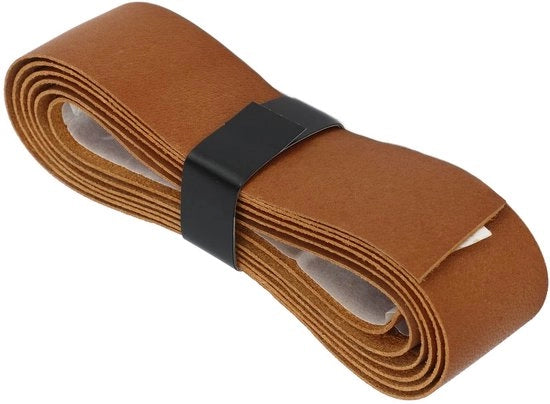 Sostituzione Overgrip in Pelle - Assorbe Transpirazione - Resistente ai Sforzi - Ottimo Sentimento di Colpo - Progettazione Professionale - Materiale Autentico in Pelle di Renna - Presa Fissa