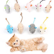Set di 9 Toppe di Peluche per Gatti per Giochi Interattivi e Riduzione Stress