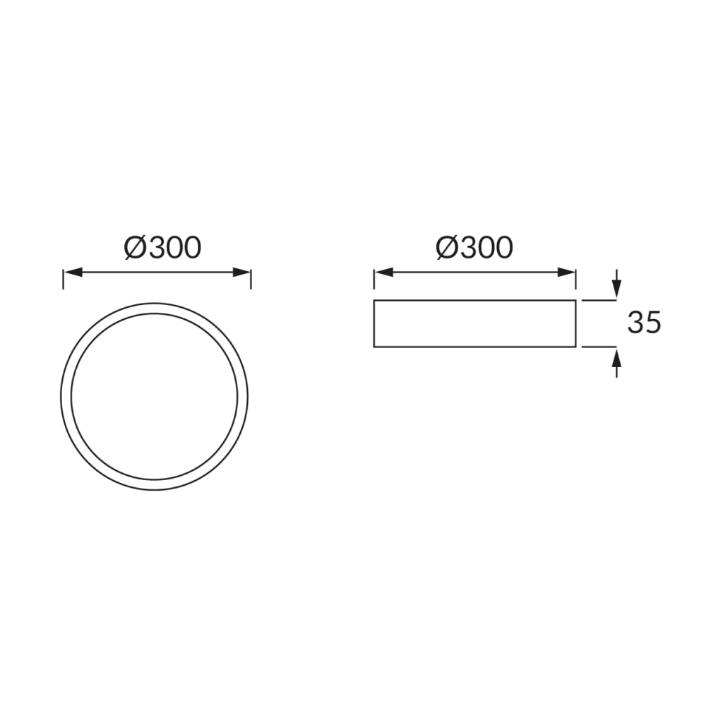 Plafoniera LED Struhm Martin tonda bianca 30cm 24W 4000K