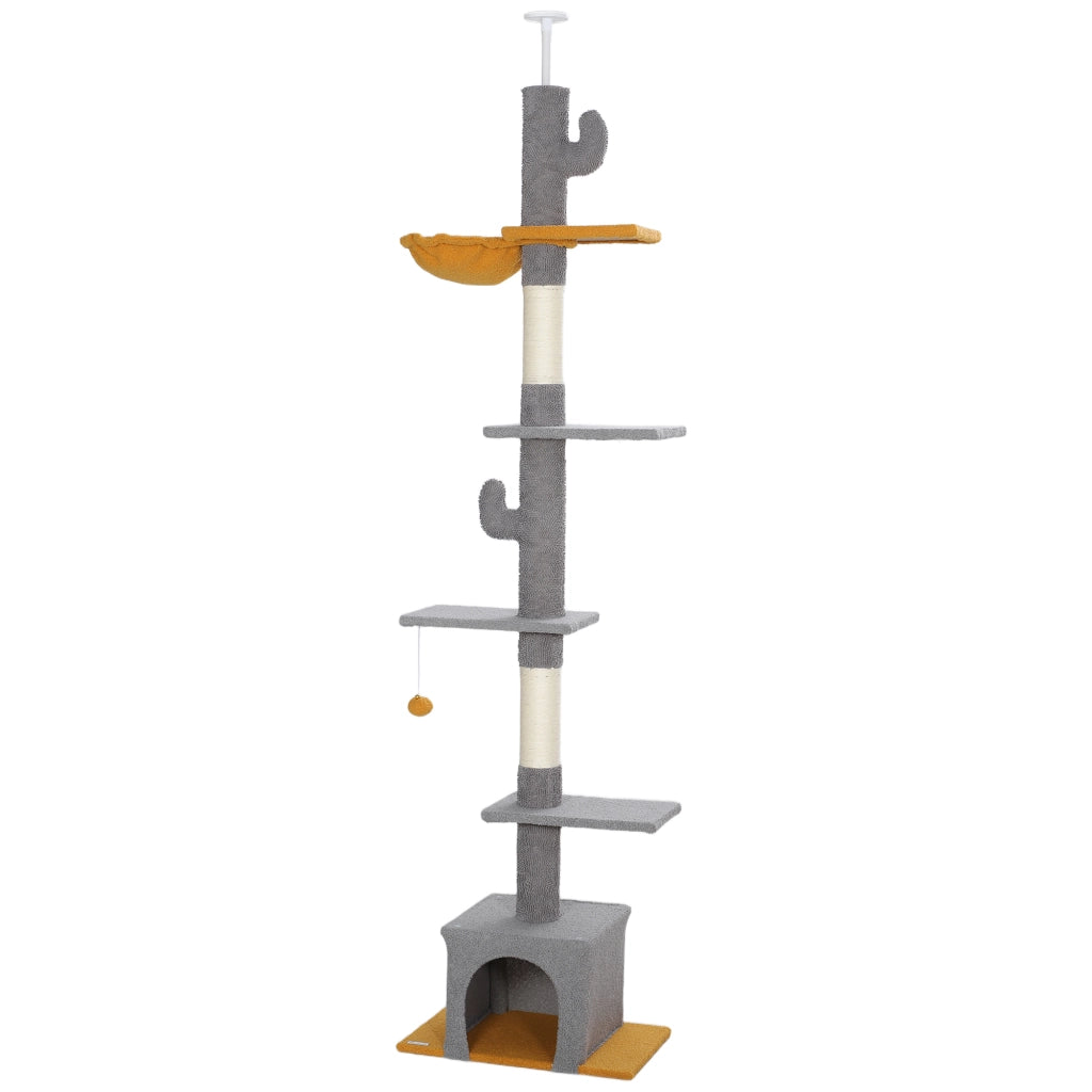Arbre ¨¤ chat per gatti ¨C zephmum ¨C grigio chiaro 275 cm