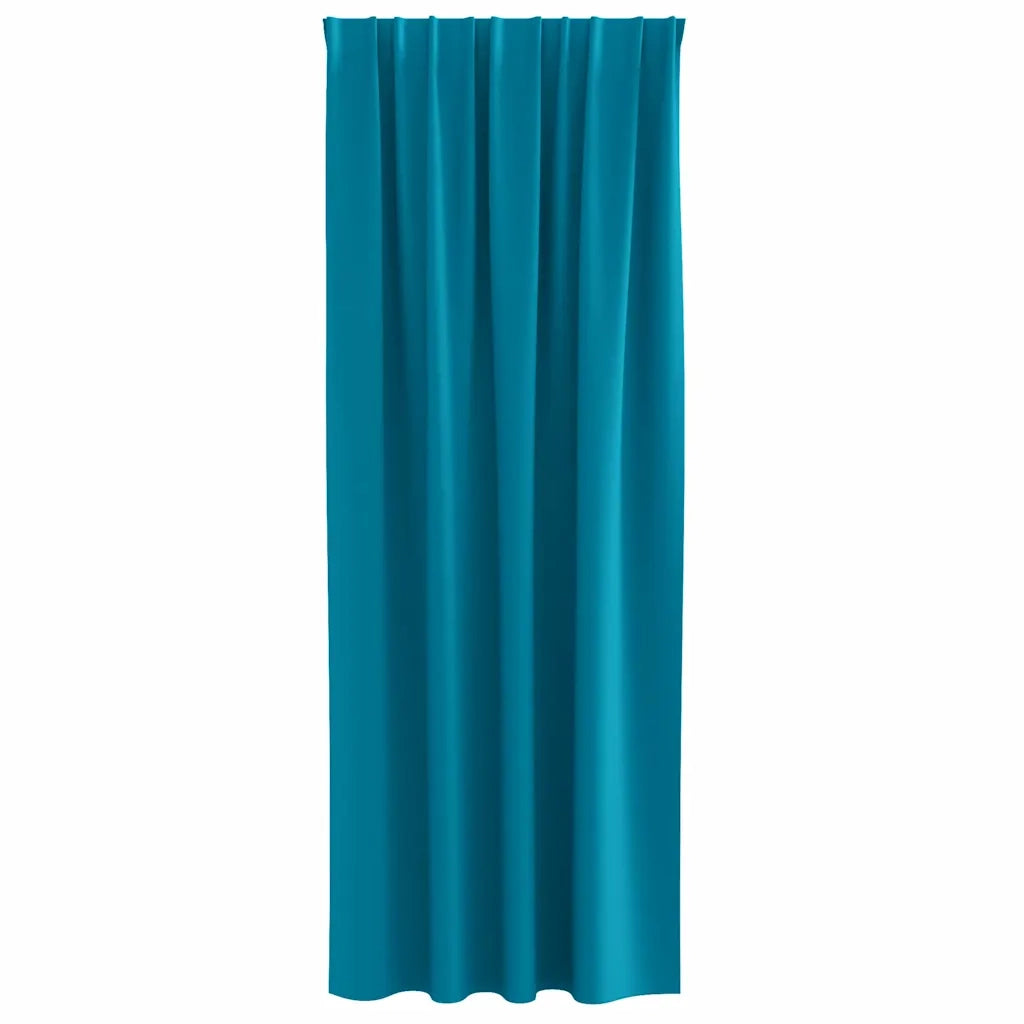 Tende Blackout con Anelli 2 pcs Turchese 225 x 140 cm 4107530