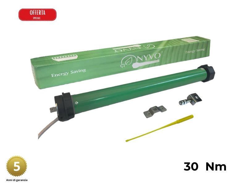 Motore tapparella 60 kg - 30 Nm RISPARMIO ENERGETICO e STAFFA REGOLABILE INCLUSA Motori per tapparelle elettriche Avvolgibili