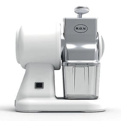 RGV ROBUSTA JUNIOR Grattugia elettrica a rullo 150 W rullo acciaio inox contenitore salvafreschezza lavastoviglie colore Bianco
