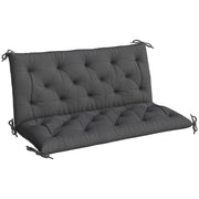Cuscino per Panchina da Giardino ¨C Minimal ¨C 120x110x12 cm Nero