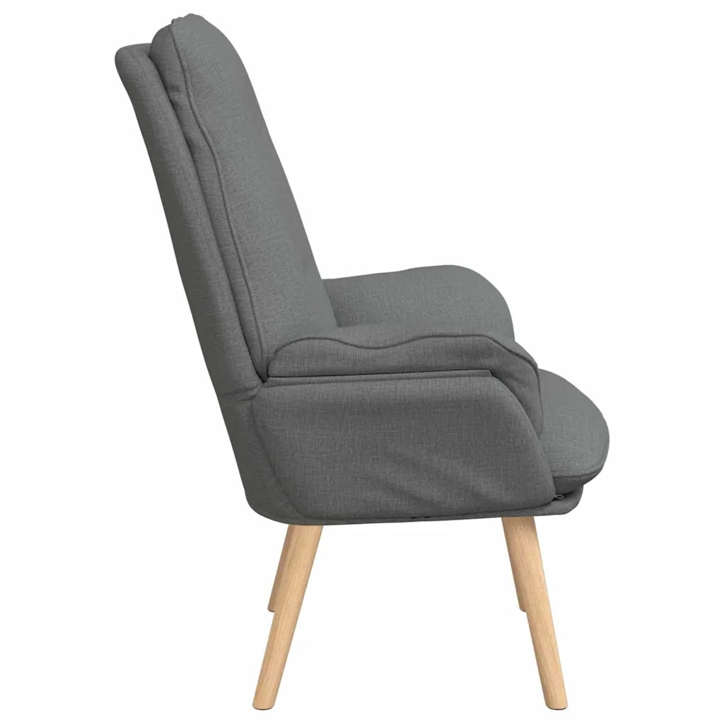 poltrona Grigio scuro 69 x 74 x 93 cm Tessuto e compensato 42001851