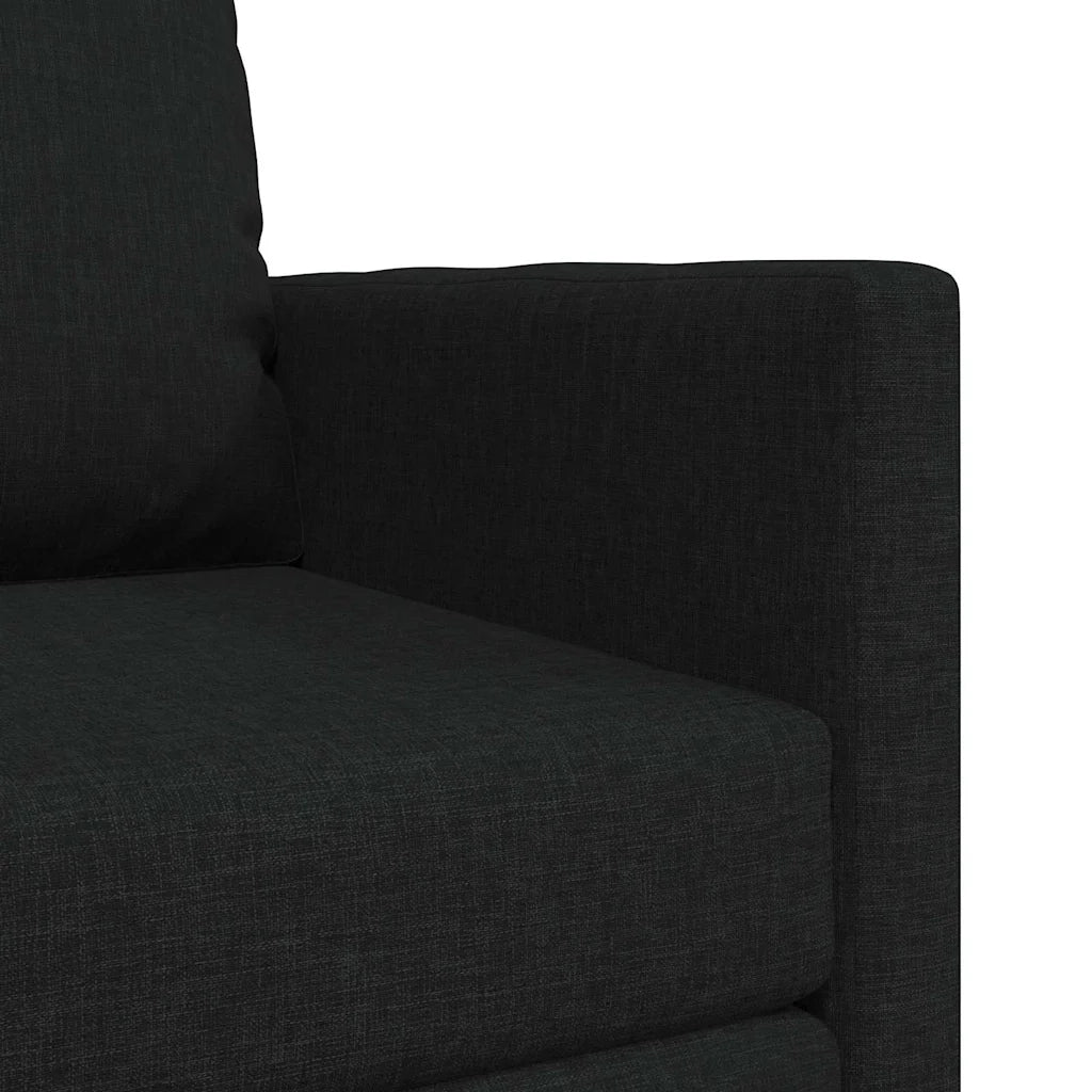 Divano letto | Sof¨¤ letto | Letto singolo Nero 74 x 77 x 81 cm Tessuto