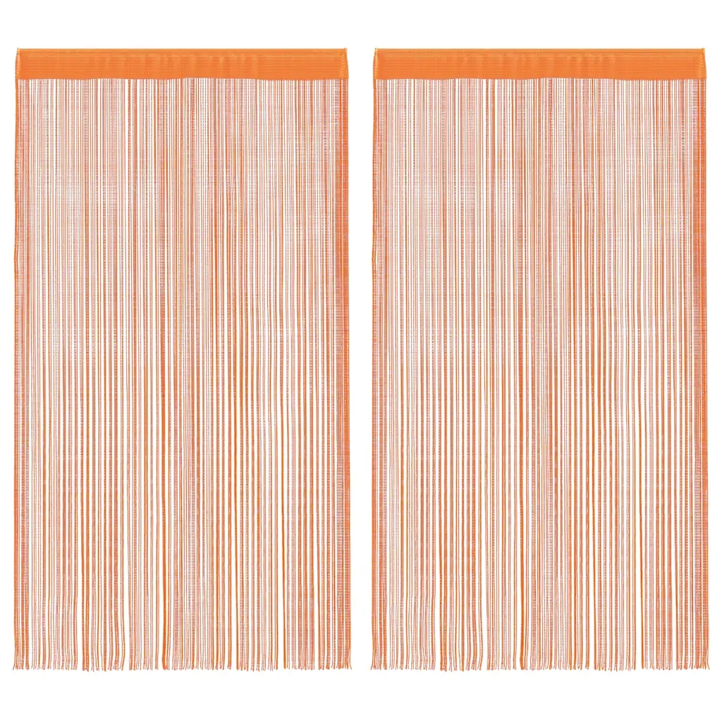 Tende a Filo 2 pz Arancio 140x250 cm
