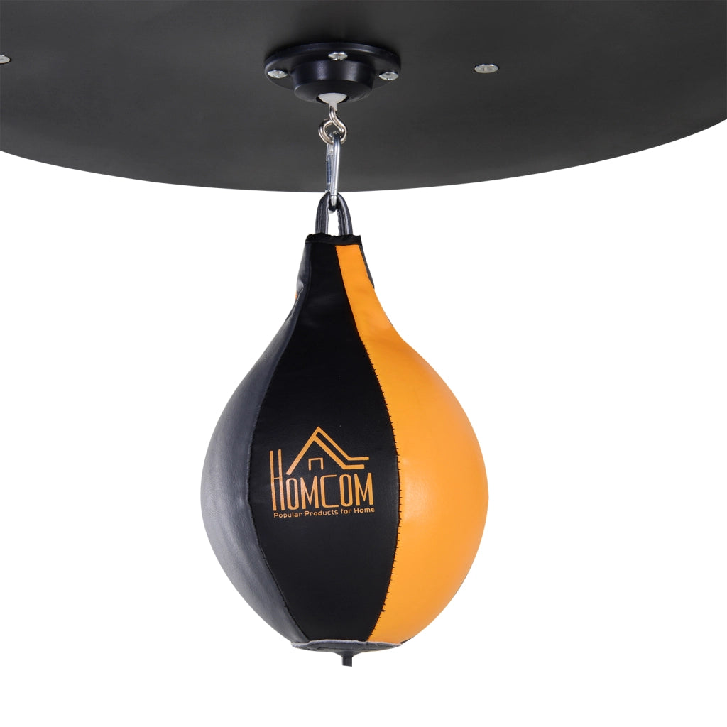 Supporto per Sacco da Boxe con Base ¨C Xylo ¨C Stazione con Palla Velocit¨¤ Inclusa Acciaio Nero