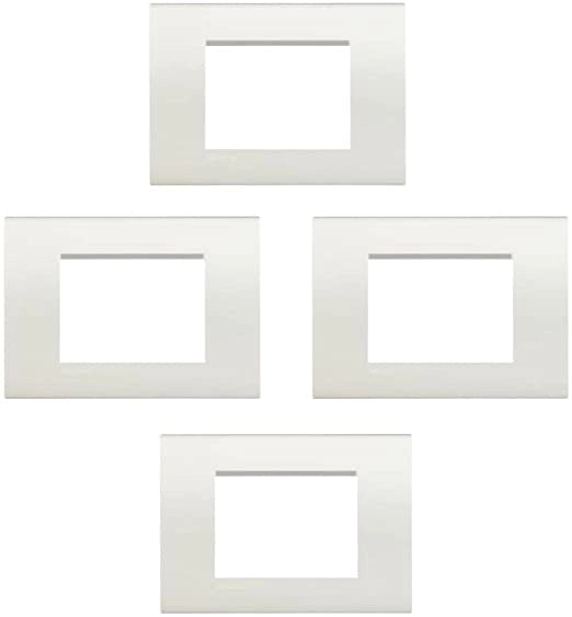Bticino placca living light tecnopolimero 3 posti multipack da 4 pezzi
