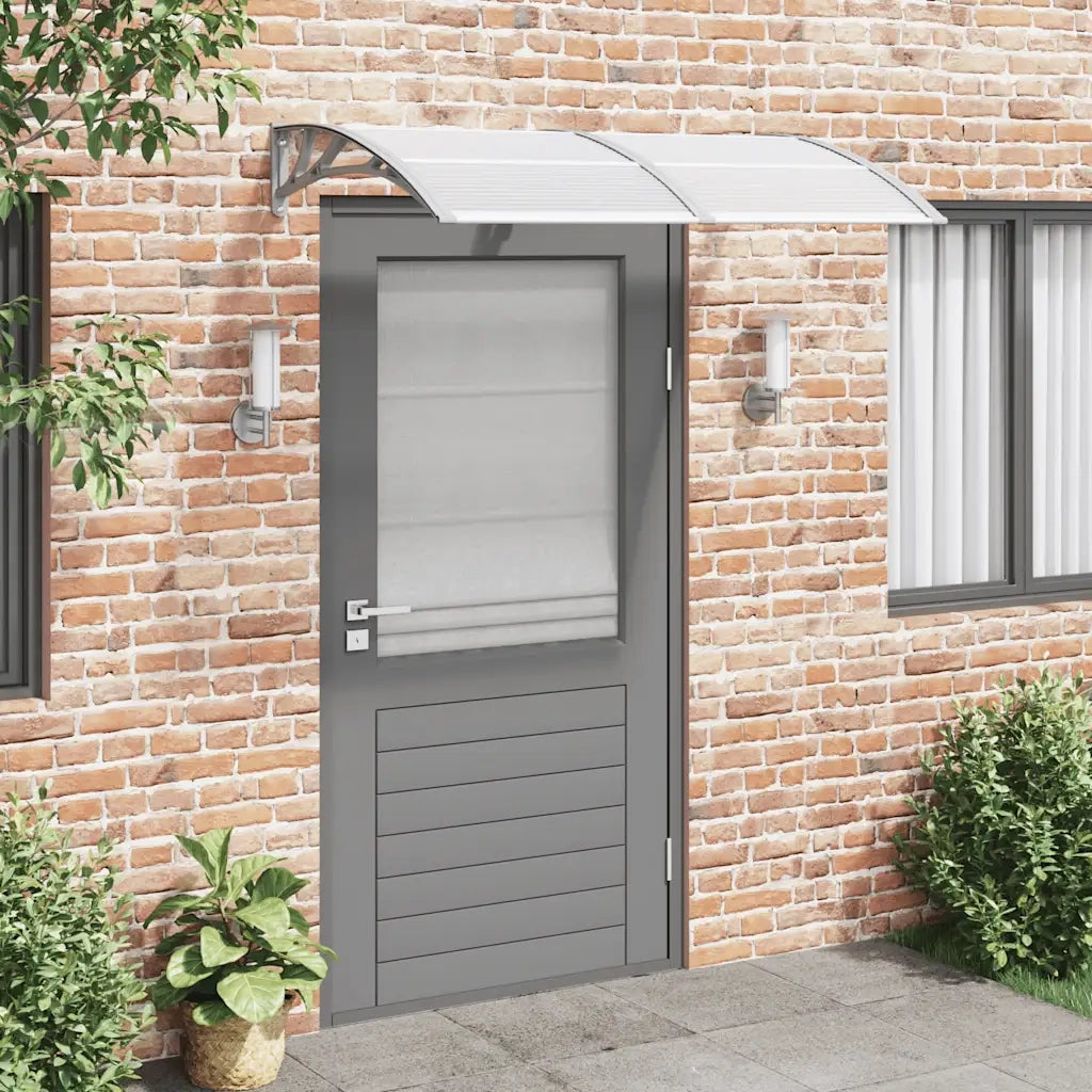 Tettoia per Porta Grigia 150x75 cm in Policarbonato 153579