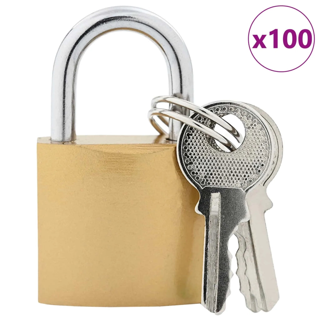 U Lock con Chiavi 100 pcs Ottone Ferro 42021897