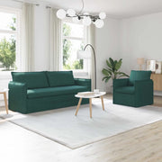 Set di divani 2 pcs Verde Scuro 196 x 82 x 85 cm Tessuto 3407614