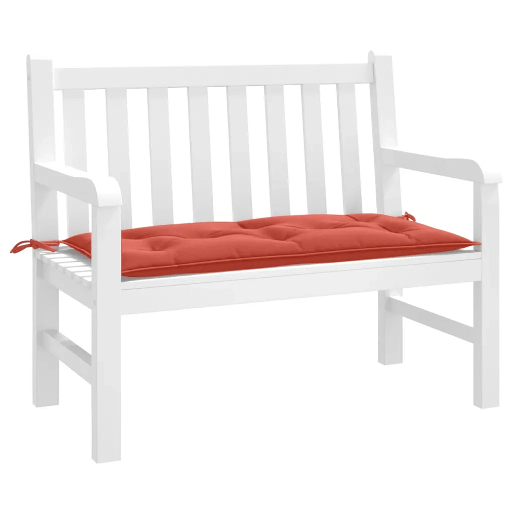Cuscino Panca Giardino Rosso Mélange 100x50x7 cm Tessuto 4002537