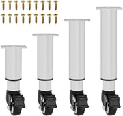 Set di Punte Mobiliere Adattabili - Ruote Mobiliere 360 Gradi - Set di 4 Punte Mobiliere - Punte per Armadio - Punte per Letto - Ruote Antiscivolo - Ruote per Mobiliere