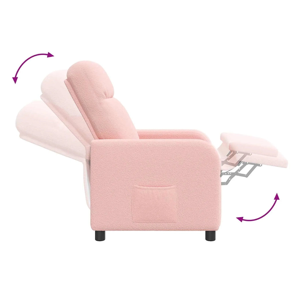 Poltrona reclinabile Rosa Bouclé 42034935