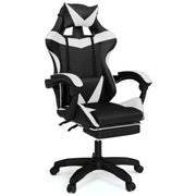 IDMarket - Sedia gaming, sedia ufficio nero e bianco ALEX
