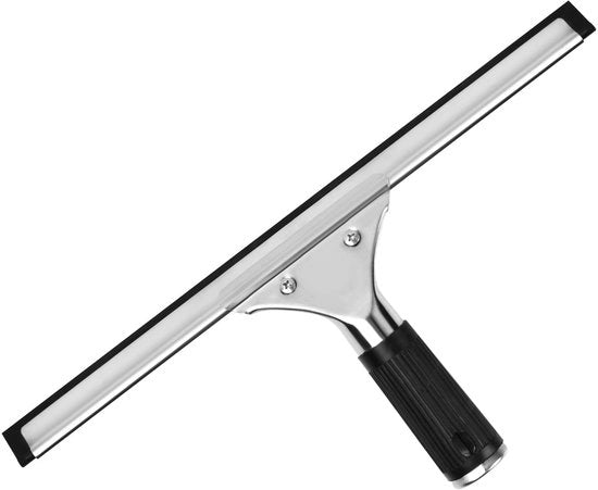 Borsetti in gomma professionale, tiraparapetti multifunzionali, 35 cm, tiraparapetti in silicone, spazzola per vetro in acciaio inossidabile per la doccia