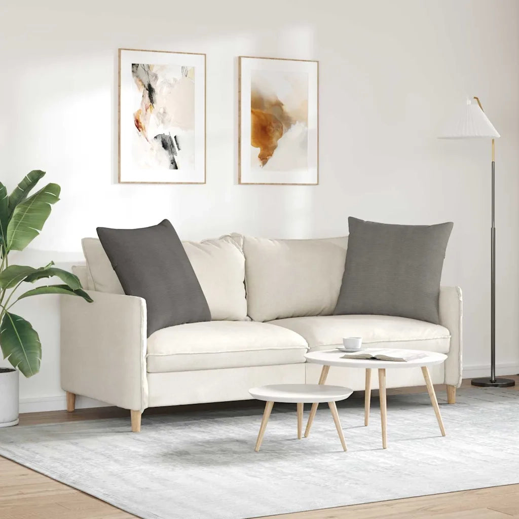 Cuscini da Divano 2 pcs Grigio chiaro 60 x 60 cm 42014032