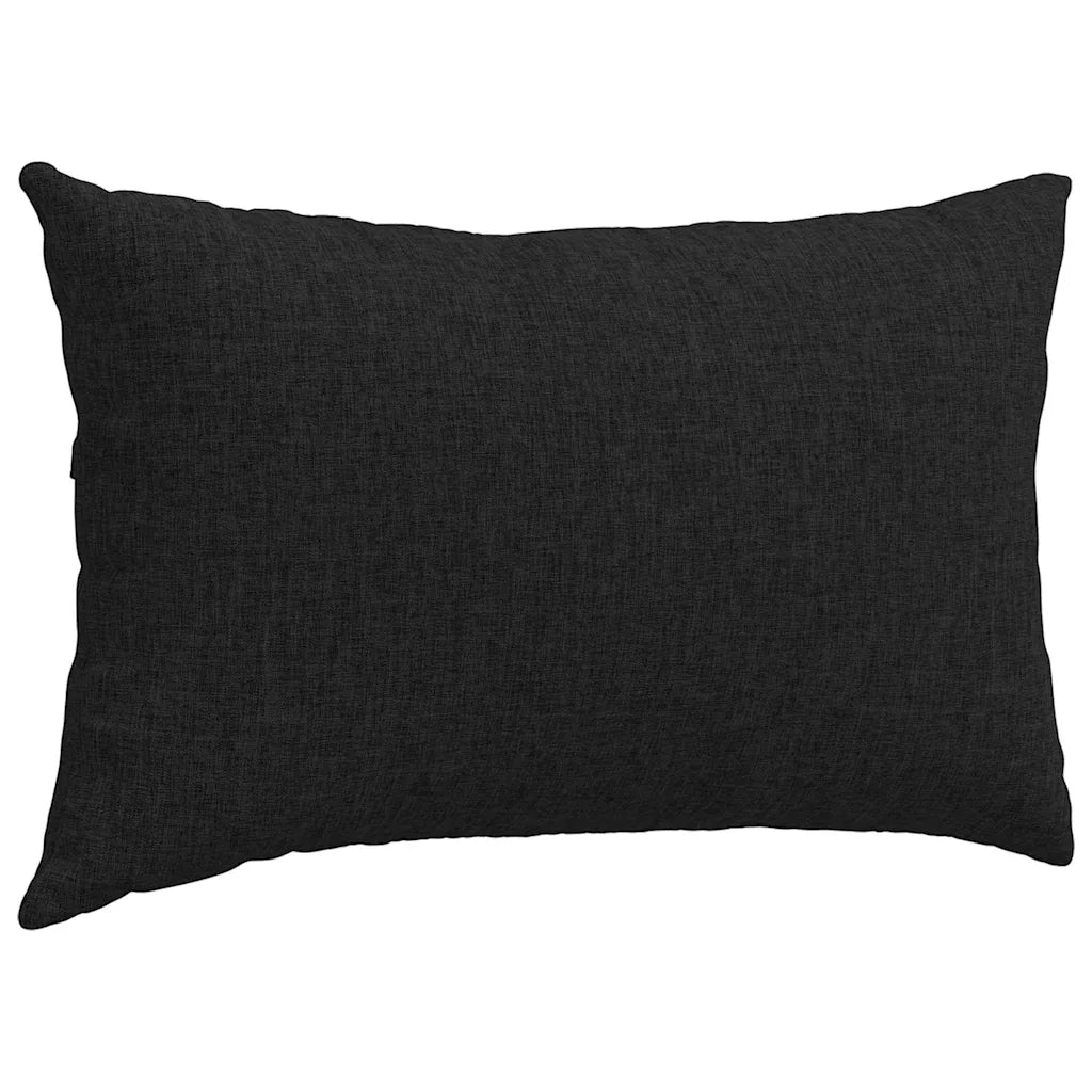 Cuscini da Divano 2 pcs Nero 50 x 30 cm Tessuto 42013612