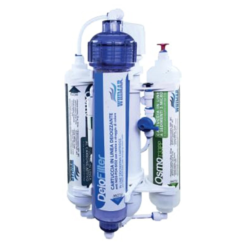 Whimar OsmoLine Deio 100GPD 380 L/g - Impianto con membrana Vontron, lavaggio membrana e post-filtro deionizzante