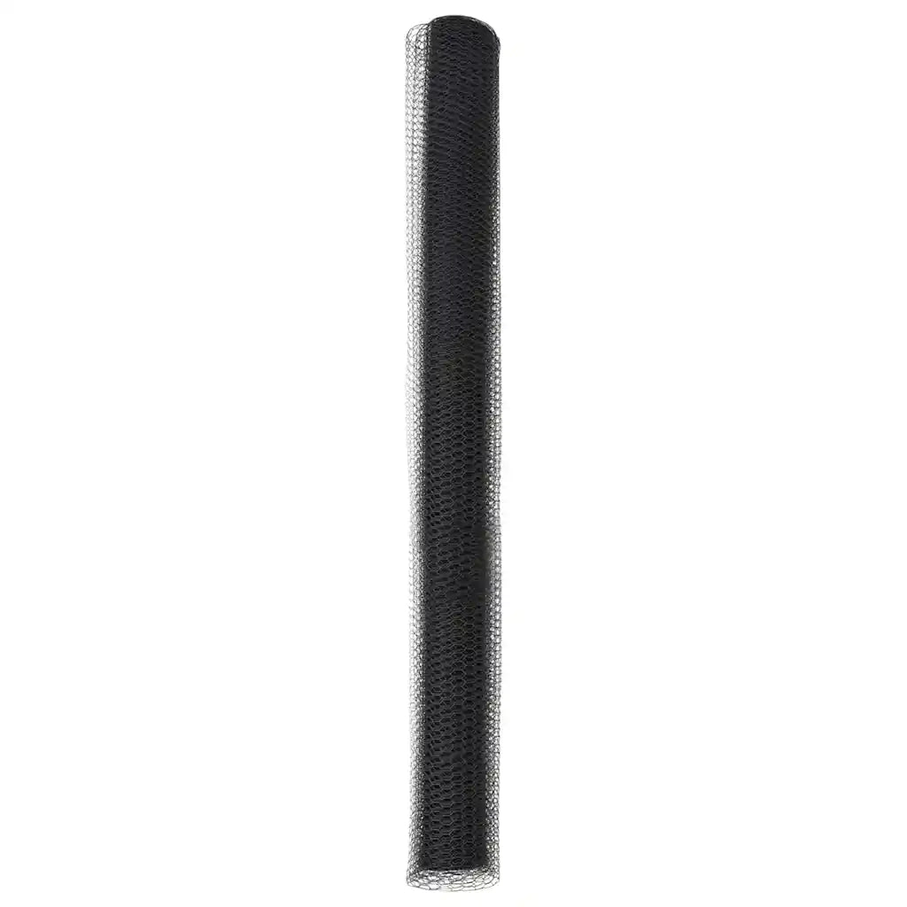 Recinzione Esagonale Grigio 1,6 x 25 m PVC 42005549