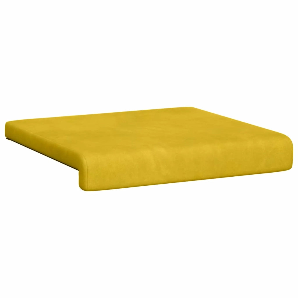 Cuscino per panchina 4 pcs Velluto Giallo Profondità 35 cm 42043105
