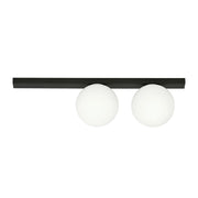 Plafoniera Emibig FIT 2, 2xE14 nero/bianco 60cm metallo