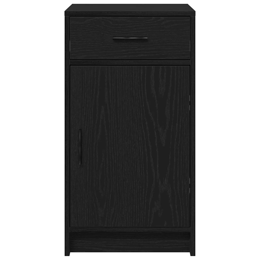 Credenza Rovere Nero 40 x 40.5 x 75 cm Legno multistrato 865065